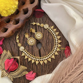 Vriksham Designer White Stone Short Neckpiece-G17918